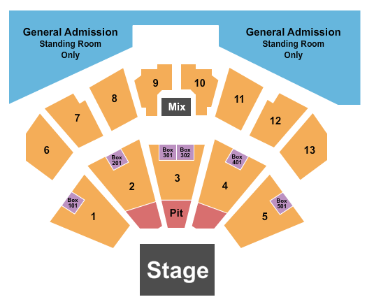 BMO Pavilion BMO Pavilion Seating Chart